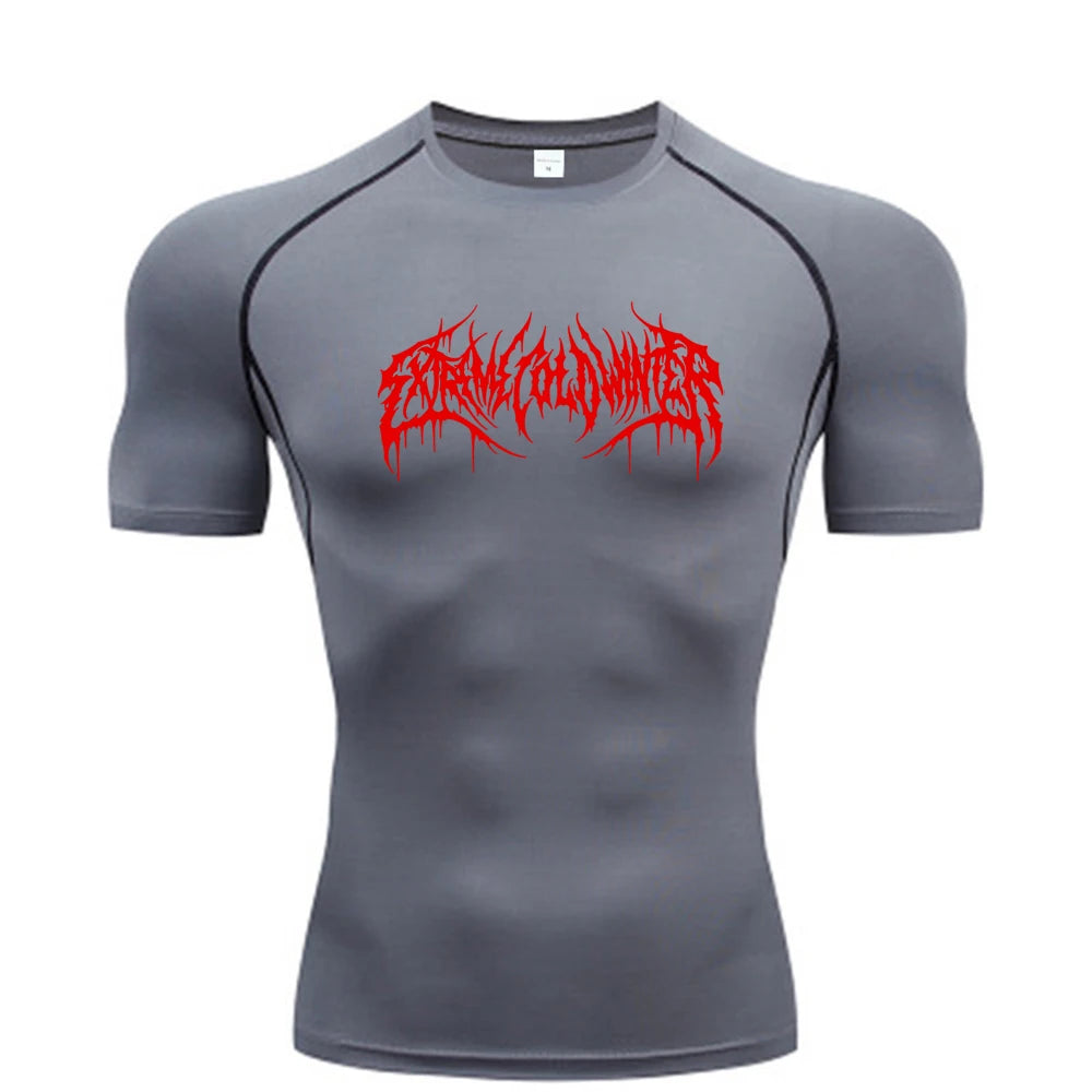 FlexFit Men's Compression Tee - Quick-Dry Gym Shirt