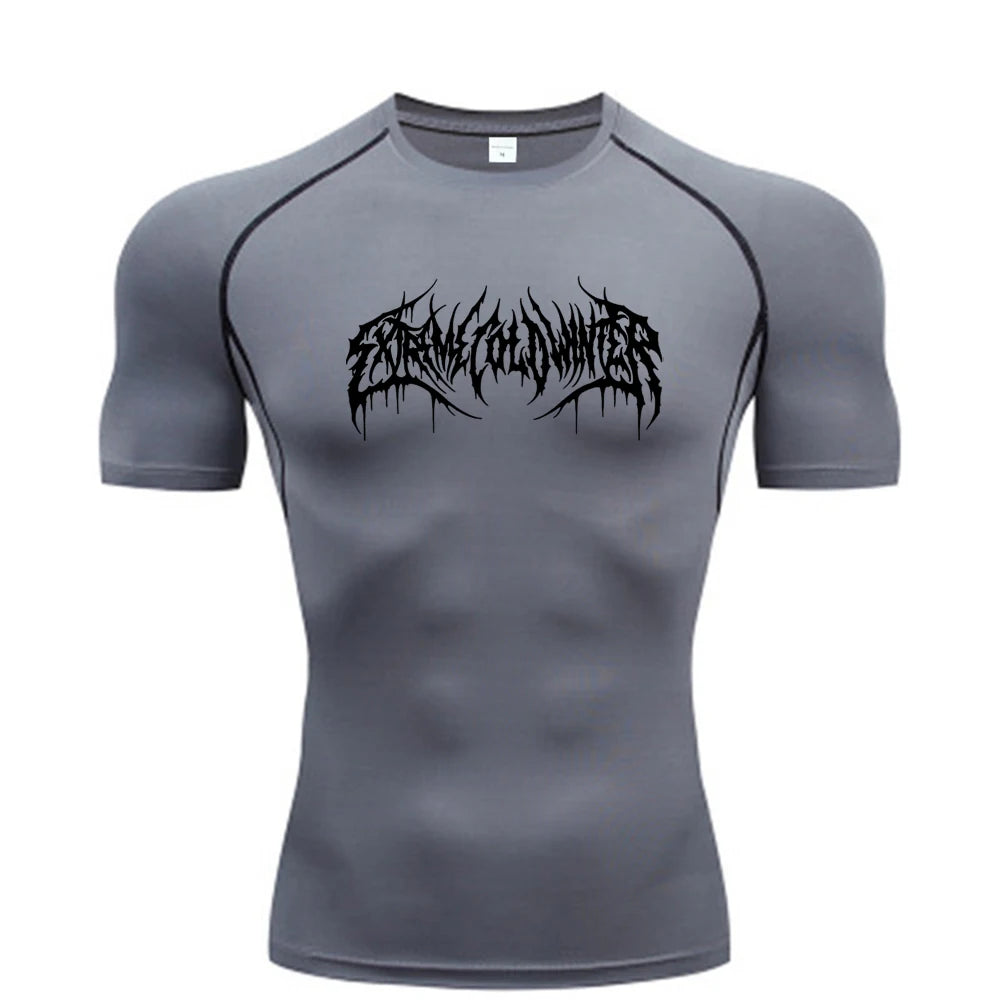 FlexFit Men's Compression Tee - Quick-Dry Gym Shirt