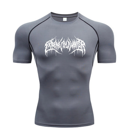 FlexFit Men's Compression Tee - Quick-Dry Gym Shirt